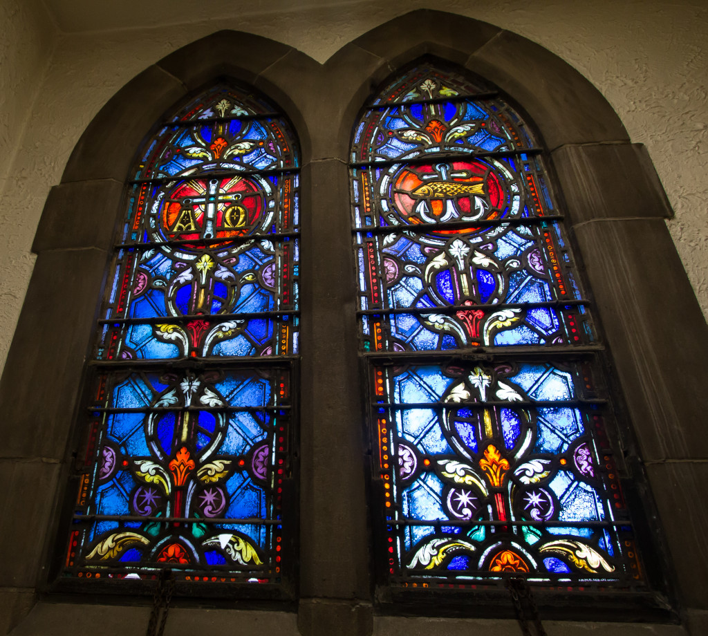 Alpha and Omega and Fish and Anchor